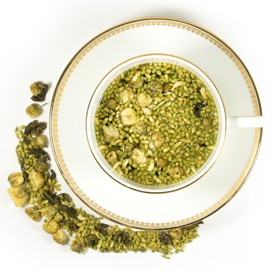 [HT03] Tea with Black Locust Flower, Chrysanthemum, Green Tea 槐花菊花綠茶