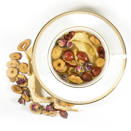 [HT04] Tea with Dried Ginger Slices, Red Dates, Rose Buds 薑棗玫瑰茶