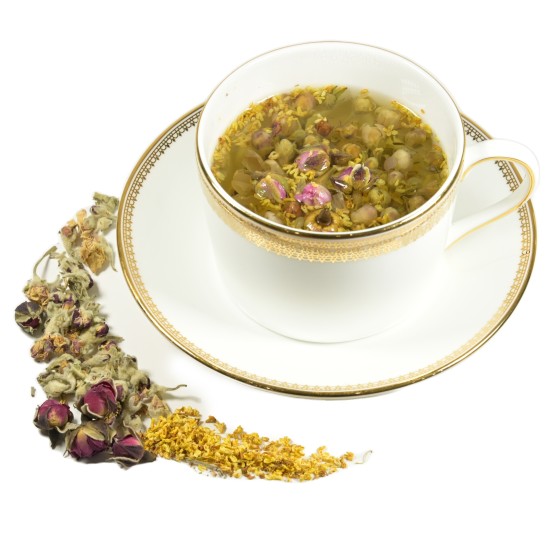 [HT09] Tea with Apple Blossom, Rose Buds, Osmanthus 蘋果花玫瑰花桂花茶 (三花茶)
